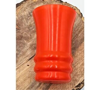 VINTAGE Anchor Hocking Rainbow Tumbler Drinking Glass Orange